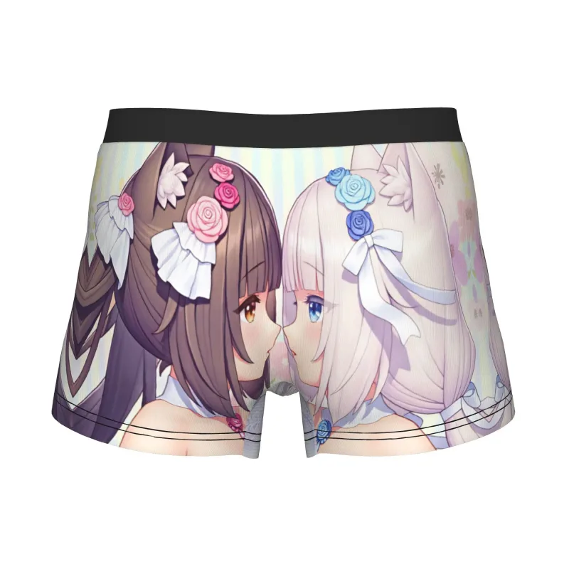 อะนิเมะ N-Nekopara Chocola วานิลลาชุดชั้นในชายพิมพ์เกมกางเกงบ็อกเซอร์กางเกงขาสั้นกางเกงกางเกงนุ่ม — image 5