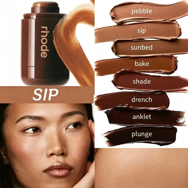 RHO Newest Lip Gloss Lip Balm Smoothing Contour Stick Waterproof Bronzer Natural Finish Nose & Jawline Contouring Pocket Gift — image 25