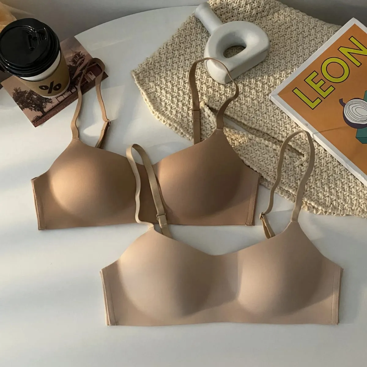 Seamless Bras สำหรับผู้หญิงหน้าอกเล็ก 1/2 ถ้วย Push Up Bra Bra ผู้หญิงสนับสนุนชุดชั้นในเซ็กซี่ชุดชั้นในหญิง Intimates — image 4