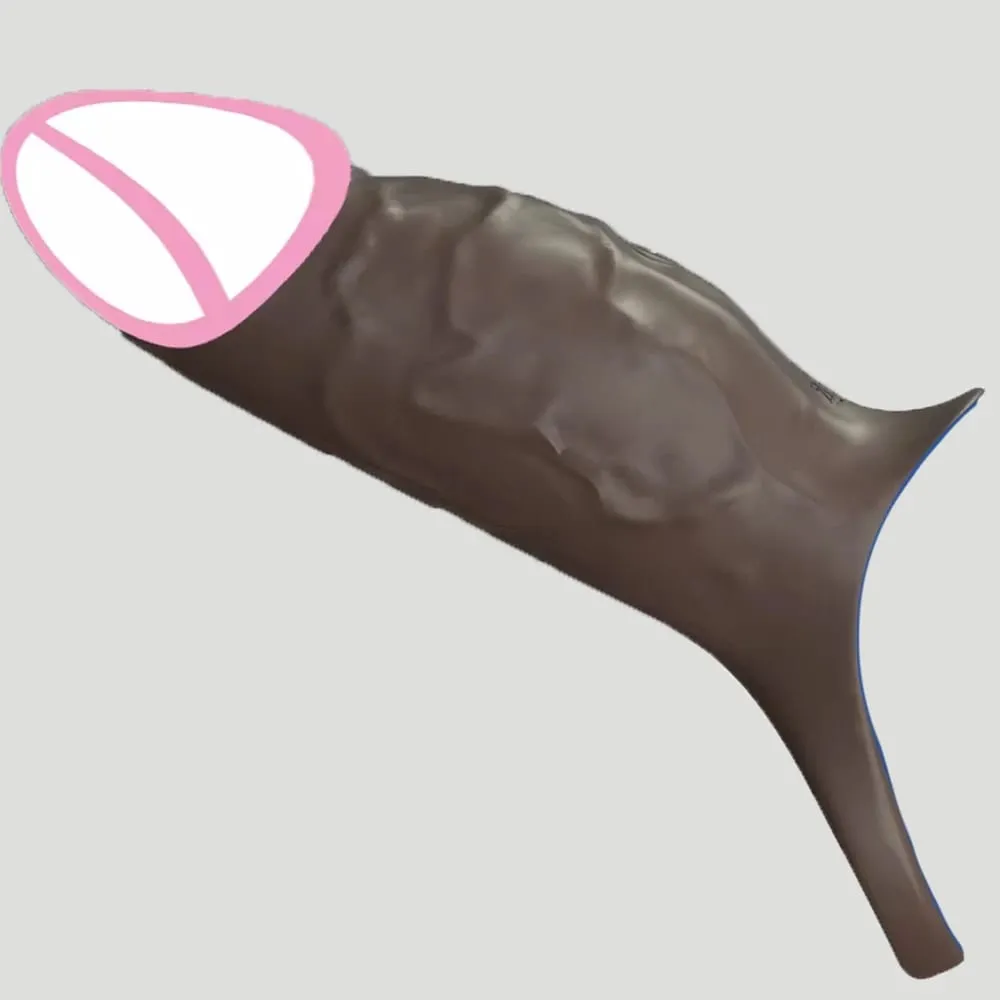 Silicone Condoms For Men Dick Delay Ejaculation Sex Toys Penis Enhancer Extender Reusable Condom Sexmachine Male Maturbator — image 1