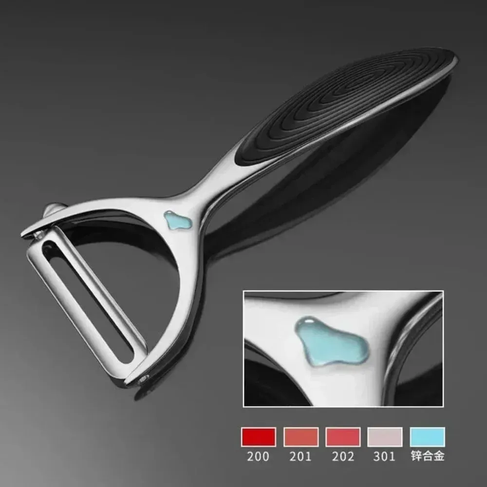 304 Stainless Steel Vegetable Peeler Potato Peeler Multi-function Carrot Grater Fruit Tools Kitchen Accessories Cuisine Pelador — image 6