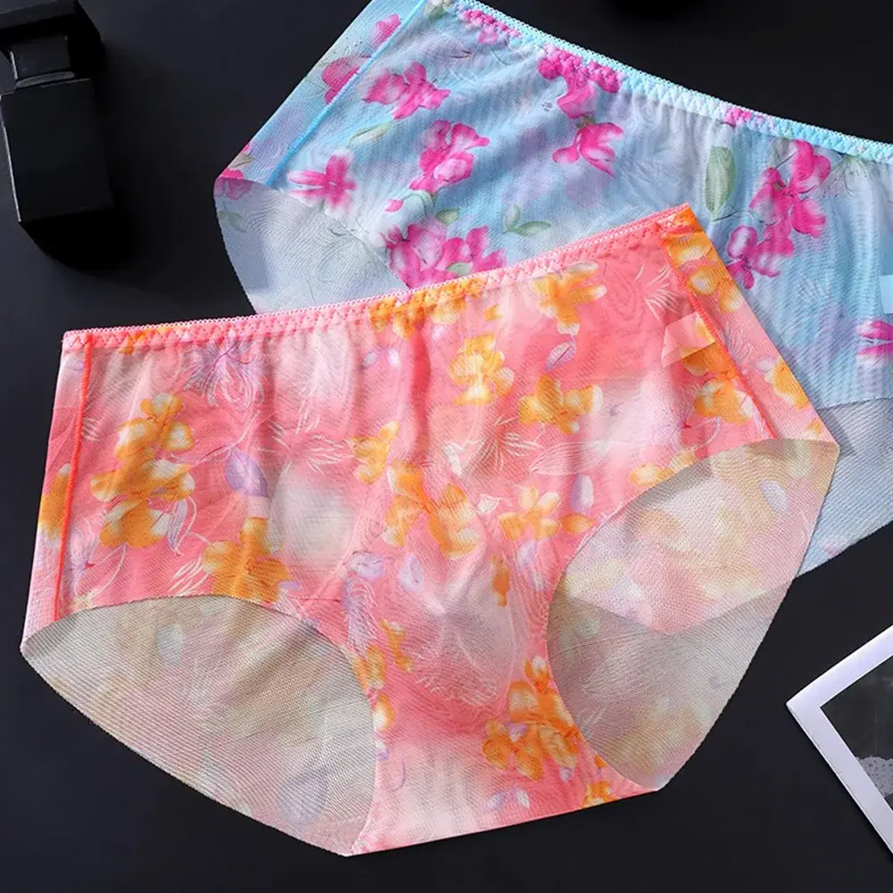 1pc Men's Thin Mesh Briefs Underwear 3D Bulge Pouch Underpants Print See Through Sissy Panties Elastic Breathable Briefs — image 9