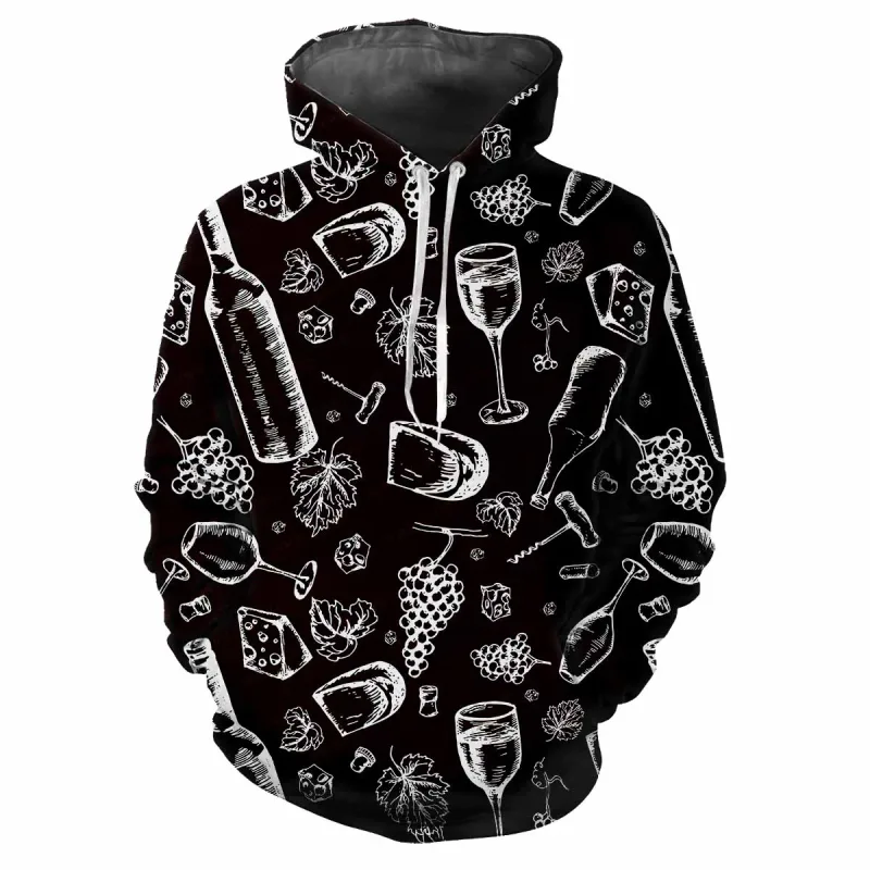 2024 Fashion Men's Hooded Printed Letter Pattern Sweatshirt Casual Long Sleeve Hooded Top Street Design Men's Sportswear — image 20
