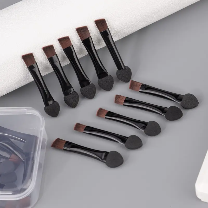 10 Pcs Small Makeup Brush Eyeshadow Applicator Double Sided Eyeshadow Brushes