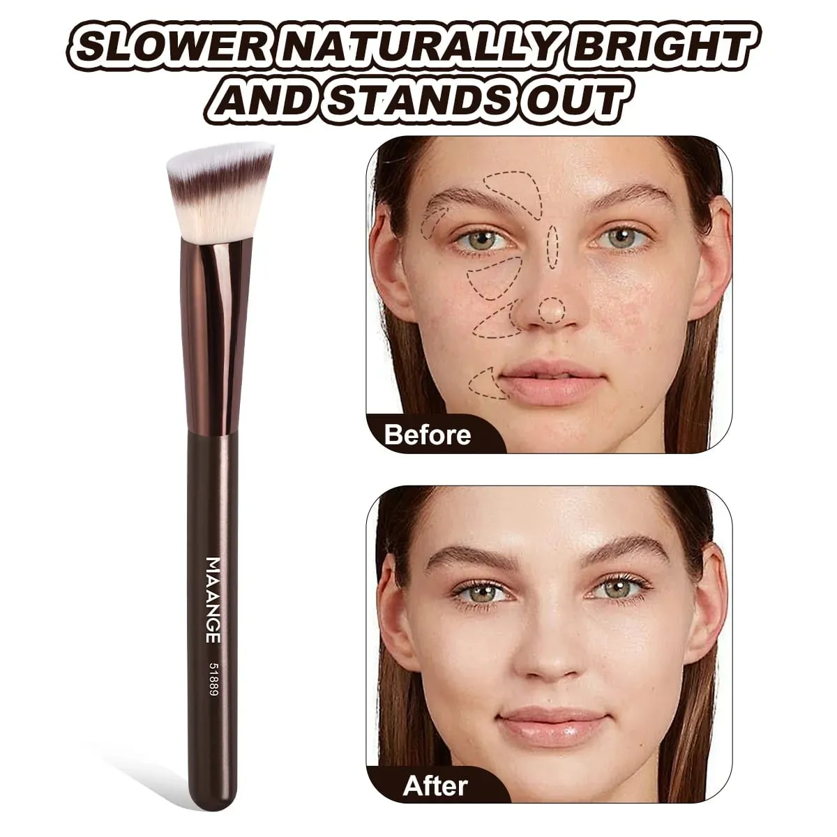 5pcs Makeup Brush Set Foundation Blush Concealer Eyeshadow Brushes Multi-Purpose Makeup Brush Kit Professional Brushes — image 3