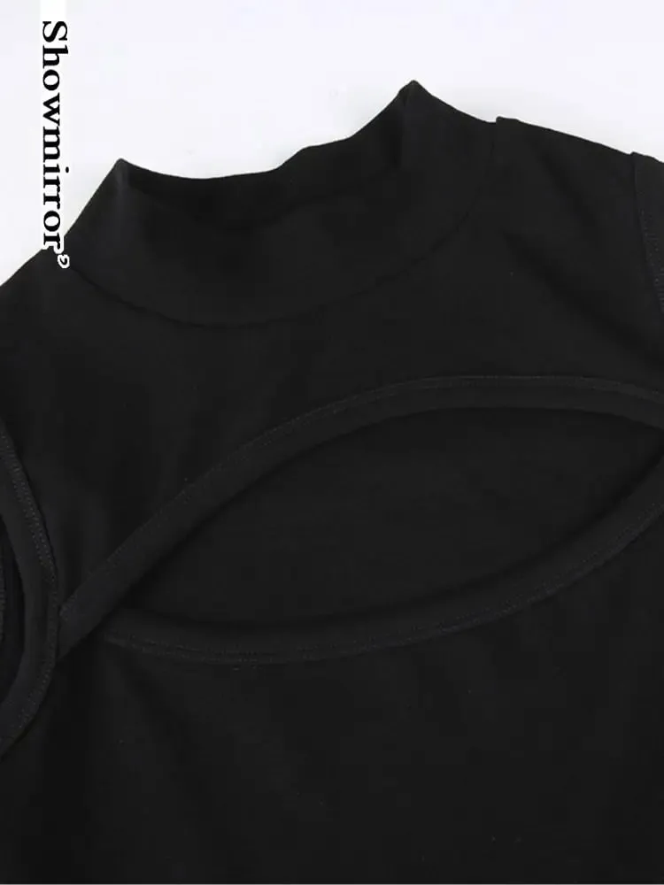 Gothic Harajuku Bodysuit Women Y2K Clothes Sexy Camisole Backless Hollow Out Bodysuits Top Summer Beach Shirt Body Tops Jumpsuit — image 5
