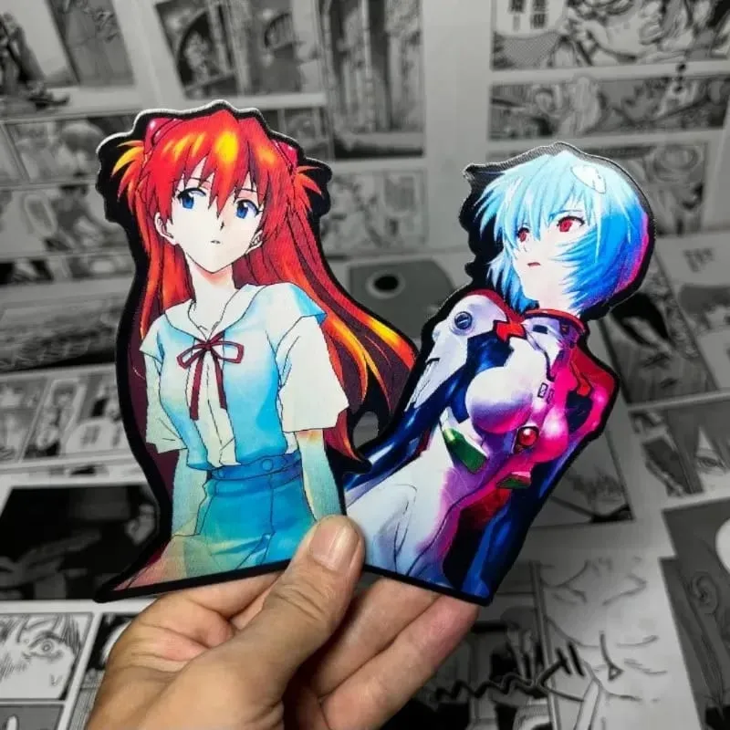 Neon Genesis Evangelion Ayanami Rei Asuka Personalized Creative Cartoon Car Desktop Decoration Waterproof Discoloration Sticker — image 3