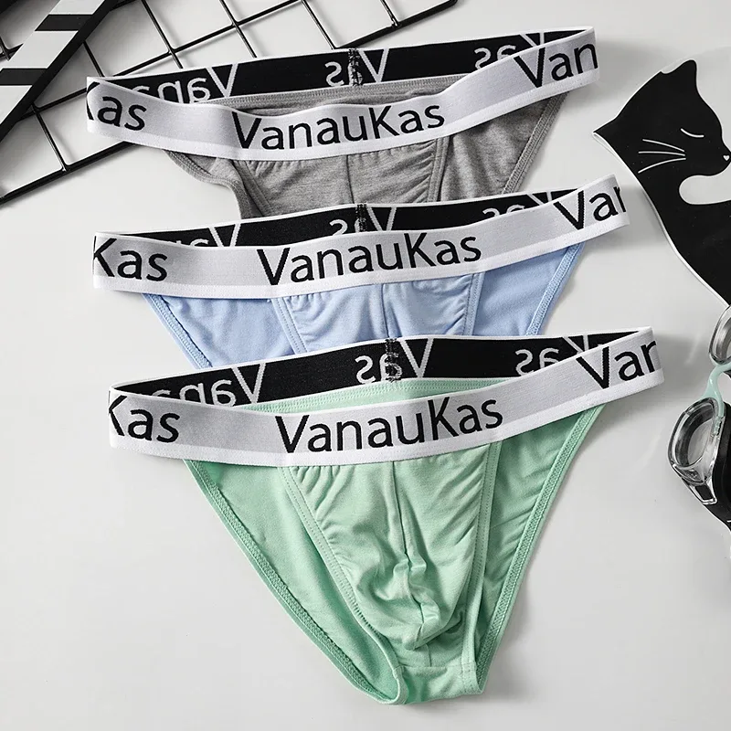 3-Piece High-Cut Mini Briefs: Men's Modal, New Style, Hollow Elastic, Sexy Low-Rise Underwear — image 11