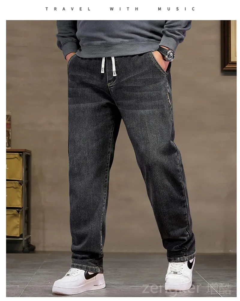 plus size jeans men loose straight autumn man high elasticity father trousers 44 46 48 jeans for men 7XL 6XL 5XL 8XL — image 10