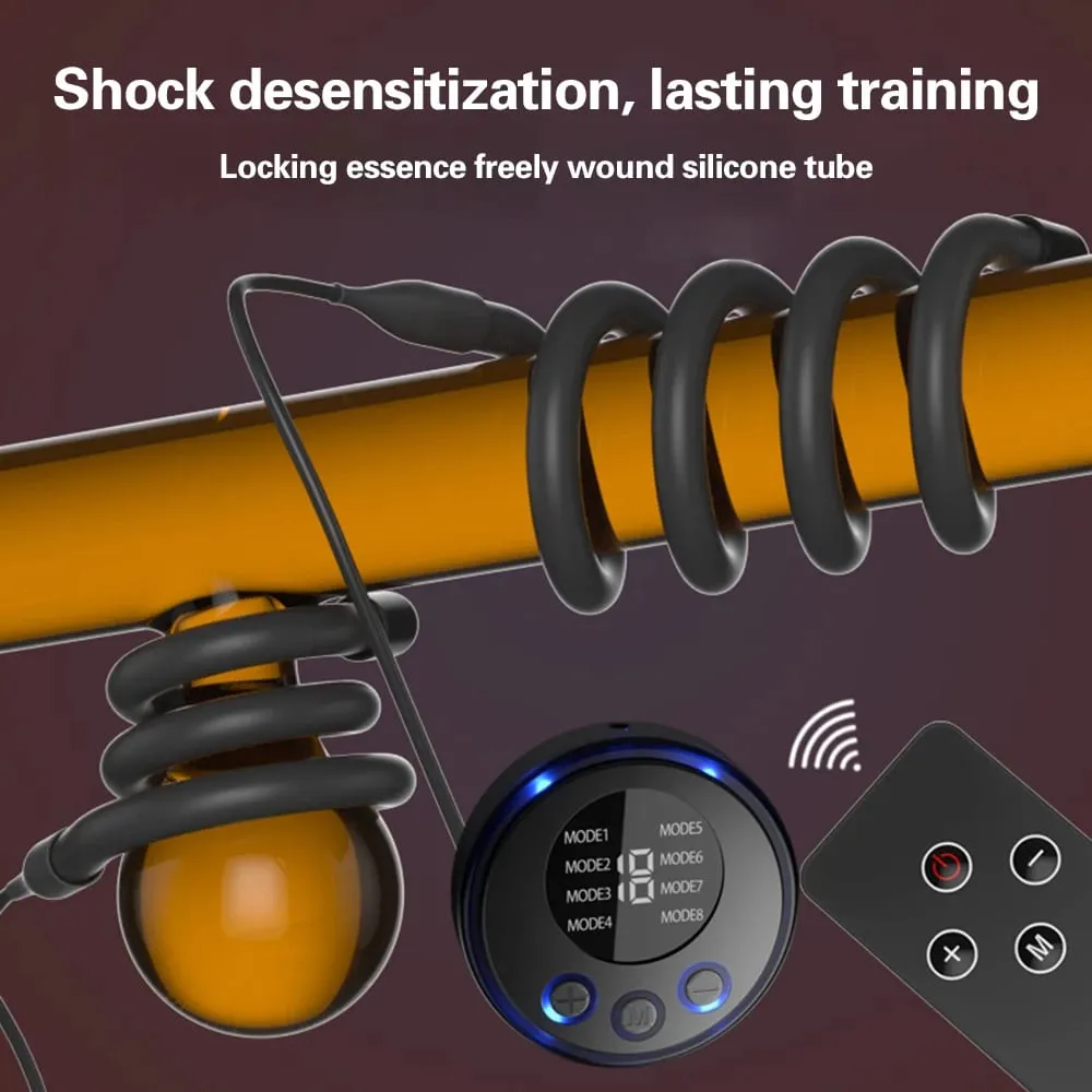 Electric Shock Penis Ring Cock Ring Delay Ejaculation Pulse Body Massager Delayed Ejaculation Prostatic Massage Sex Toys for Men — image 3