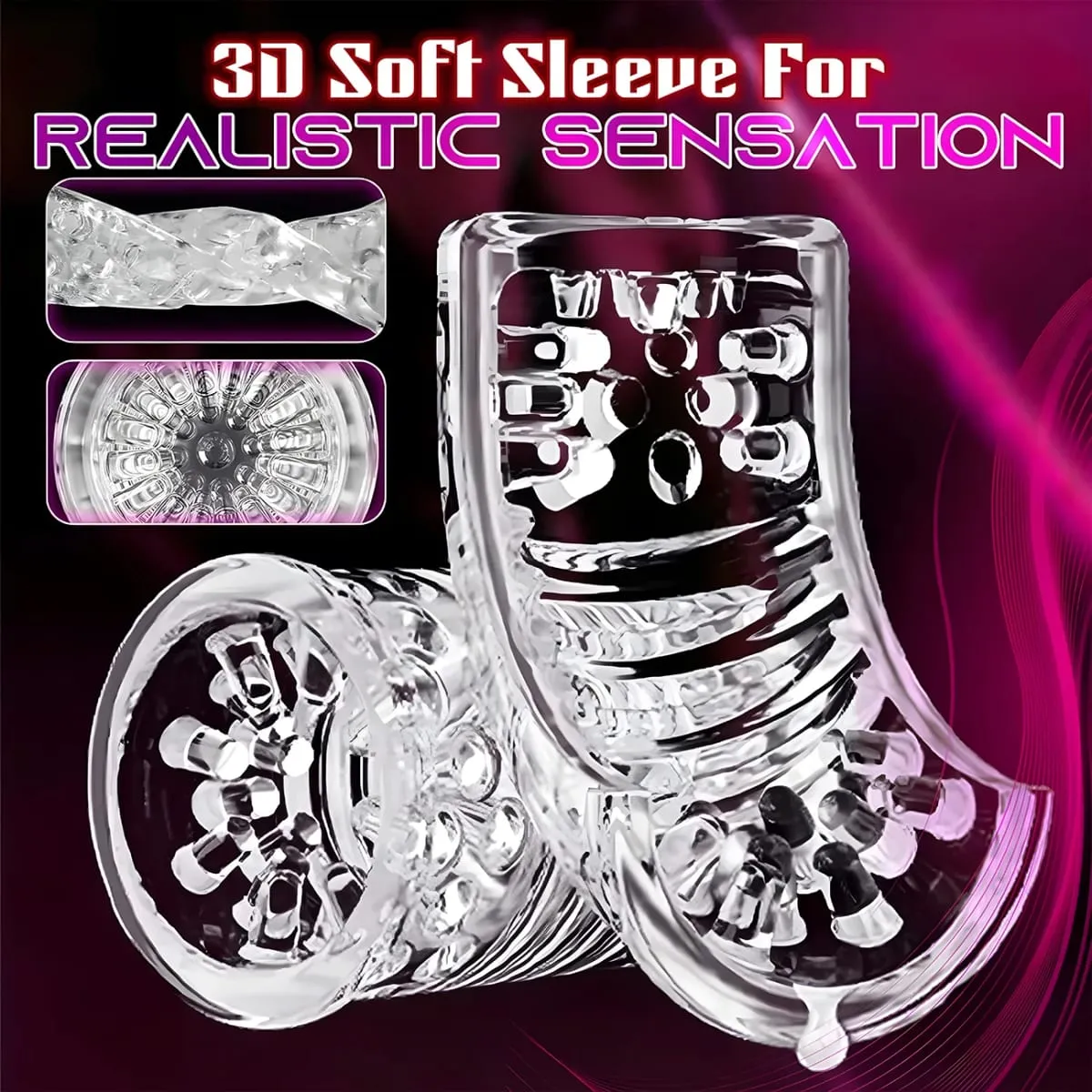 Automatic Masturbator Wear Headphones 10 Thrusting Rotating Modes Mastubator Cup Sex Toys Adult Goods for Men Masturbation