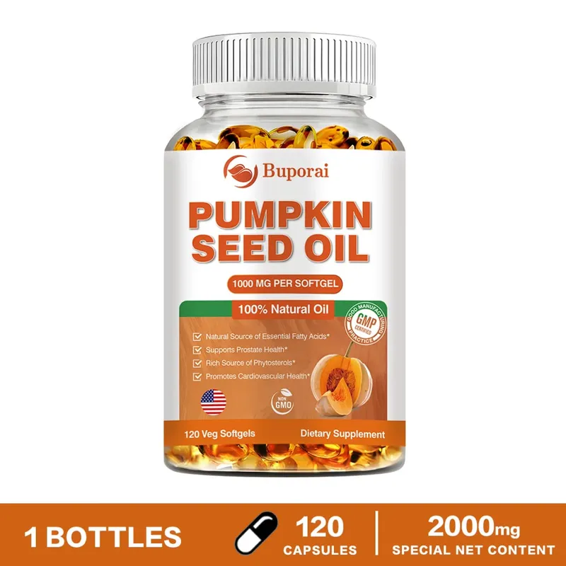 Pumpkin Seed Oil - Promotes Hair Growth Urinary Tract and Prostate Health Cardiovascular Support — image 9