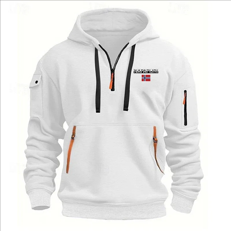 Men's and Women's Printed Hooded Sweatshirts Loose Pullover Black Camel Fashionable Spring and Autumn Hoodies for Men and Women — image 6