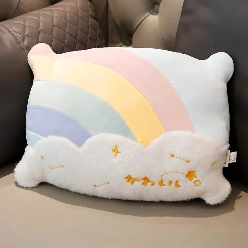 INS HOT Candy Color Cloud Star Plush Pillow Colorful Rainbow Crown Pillow Cushion Sofa Home Decoration Throw Pillow Toy — image 15