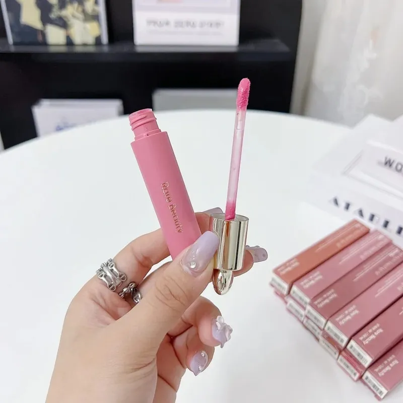 Rare Beauty Soft Pinch Tinted Lip Oil Positive Light Luminizing Lip Gloss Stay Vulnerable Glossy Lip Mirror Lip Balm Makeup Gift
