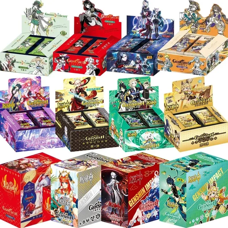 Game Genshin impact Card Anime TCG Collection Pack Booster Box Rare SSR Anime Collectible Card Family Table Game Card Toy — image 1