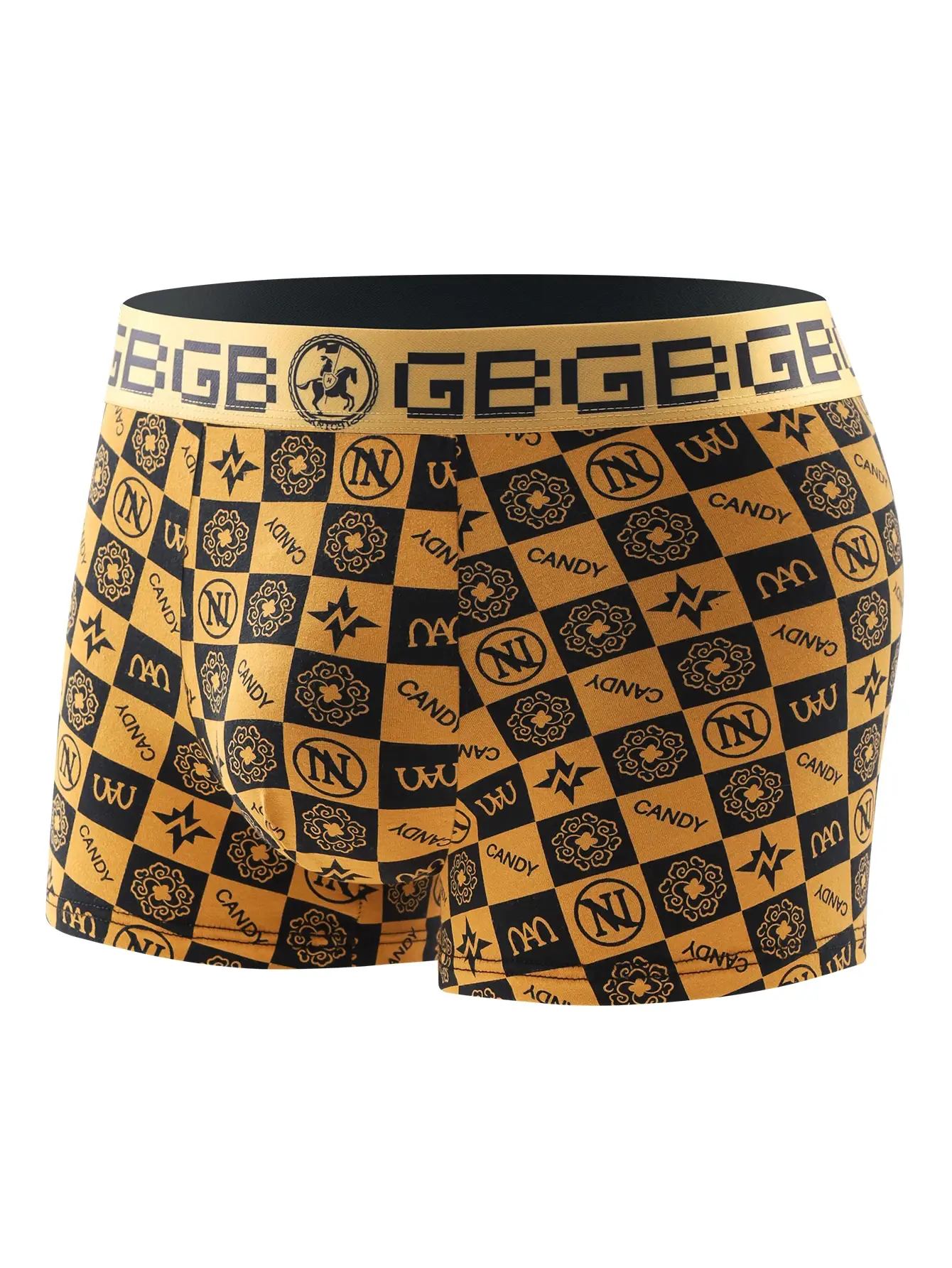 8 Piece Men's Underwear Set Soft Comfortable High Quality Men's Boxer Briefs Panties Black Gold Domineering Selling Men's Pants — image 6