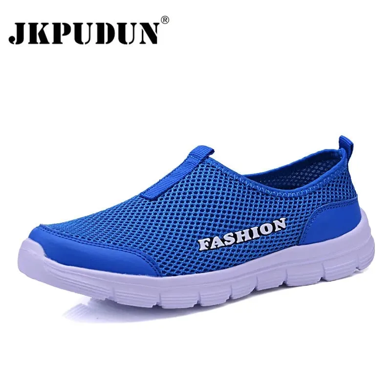 Unisex Summer Breathable Mesh Men Shoes Lightweight Sneakers Men Fashion Casual Male Shoes Brand Designer Mens Loafers — image 2