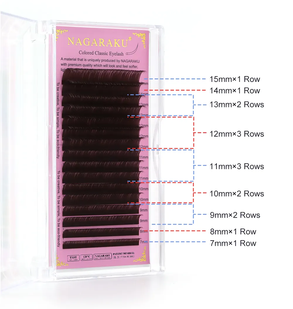 Light Brown Mix Eyelash 7-15mm Mink Lash False Individual Faux Eyelashes Cilia Extension for Eye Beauty — image 5