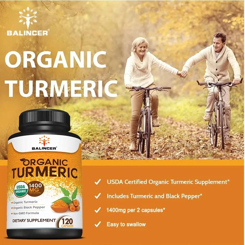Organic Turmeric with Black Pepper Extract Supports Joint Health Antioxidant Benefits and Promotes Nutrient Absorption — image 3