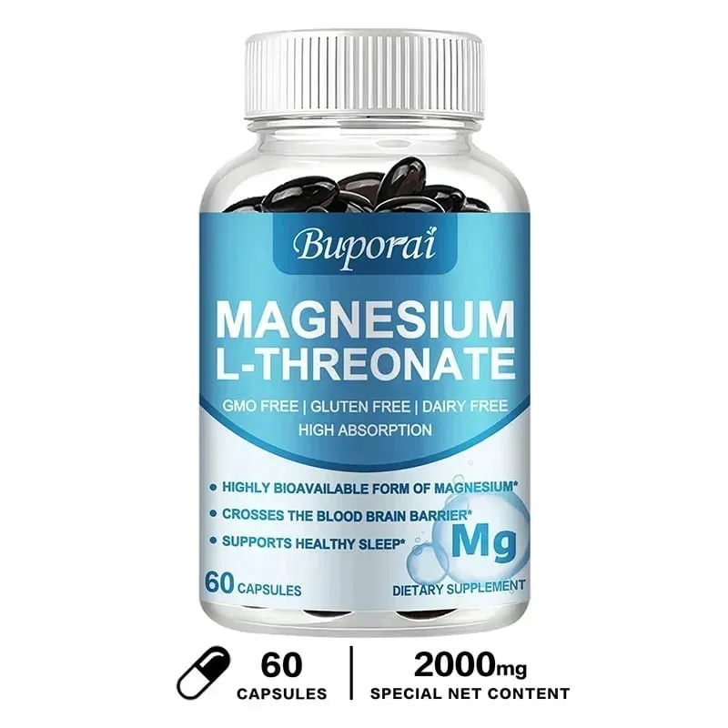 Magnesium L Threonate - Focus and Memory Enhancer Supports Nerve Function Muscle Strength Bone and Joint HealthSupplements — image 9