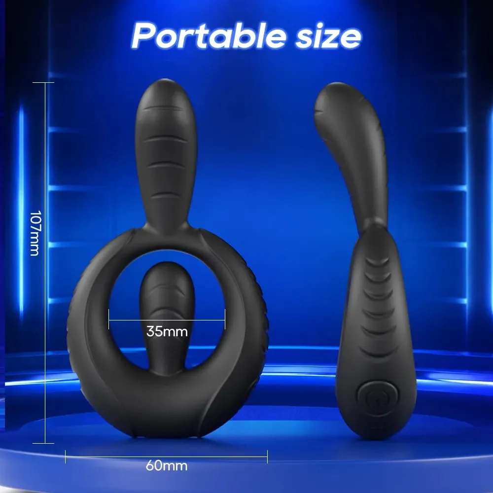 Vibrating Cock Ring Vibrator 10 Modes Tapping Flapping Penis Ring Clitoral Stimulator Delay Ejaculation Sex Toy for Men Women — image 3