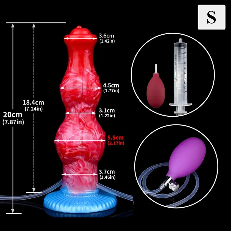 Gode gonflable à énorme nœud avec ventouse forte, Plug Anal gonflable en Silicone, entraîneur, jouets sexuels pour débutants, pour femmes et hommes — image 10
