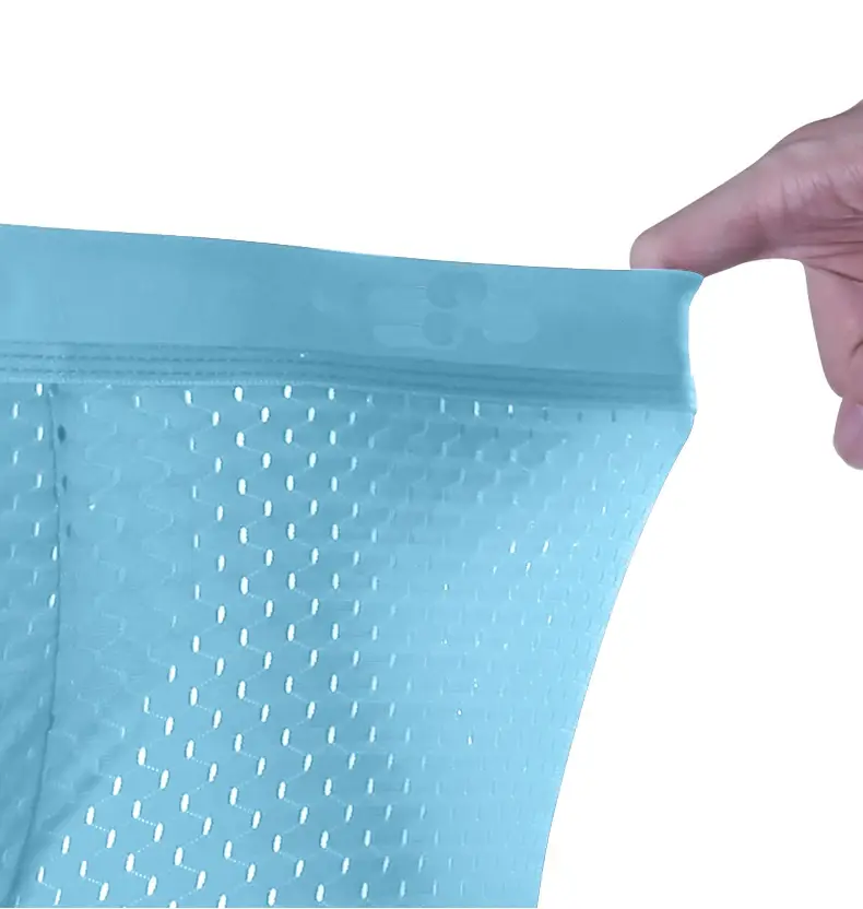 5pcs Men's Boxer Shorts Ice Silk Underwear Plus Size Underpants Cool Breathable Sexy Slim Panties Mesh Lingerie Wholesale Lots 3256809239733736 — image 5