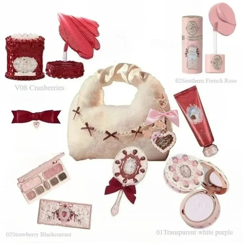 Strawberry Cupid Makeup Gif Box Eyeshadow Liquid Cheeks Red Lips Clay Powder 9pcs/ set — image 10