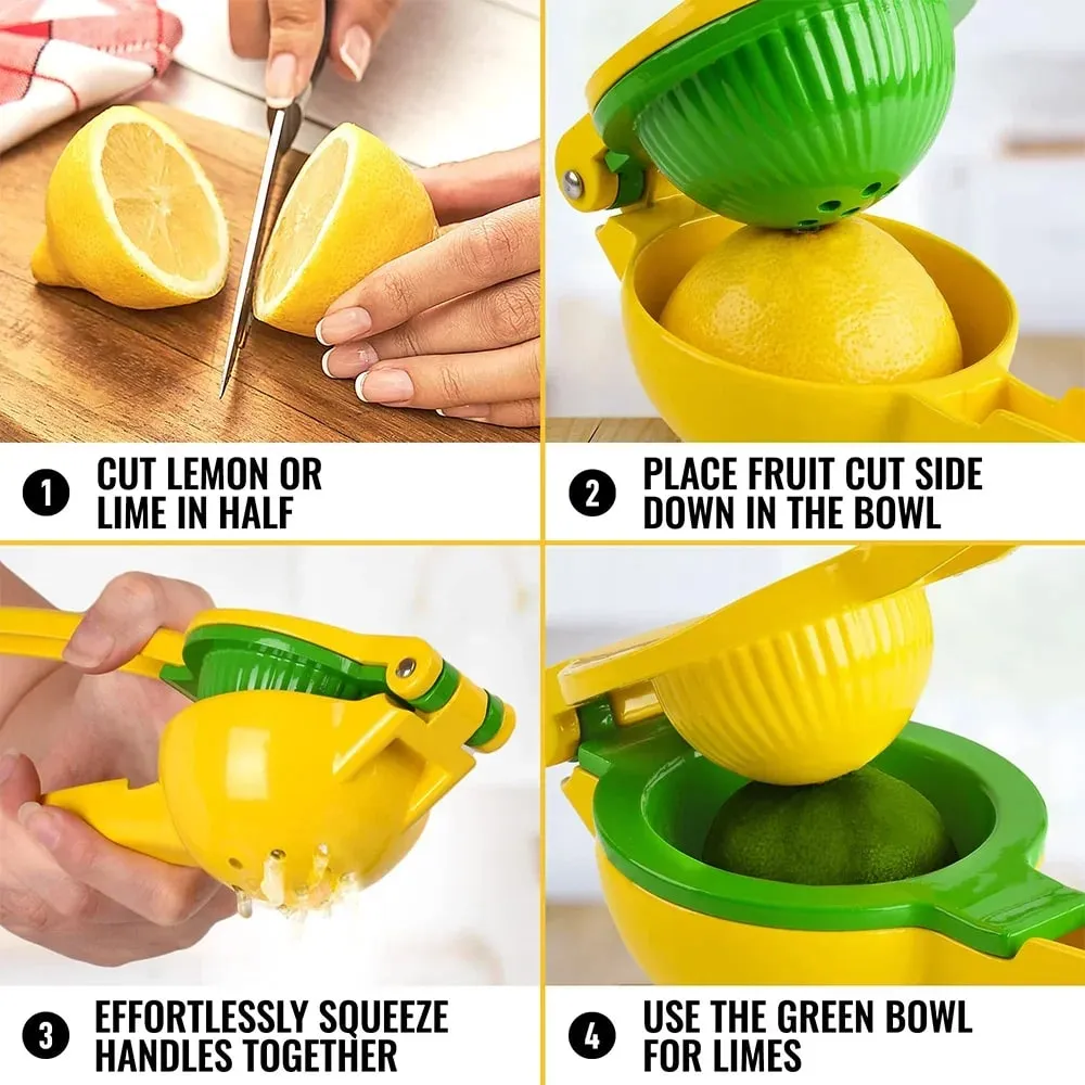 1pc Lemon Squeezer Fresh Orange Citrus Lime Fresh Fruit Juicer Press Metal Hand Press Extractor Portable Manual Juicer — image 9