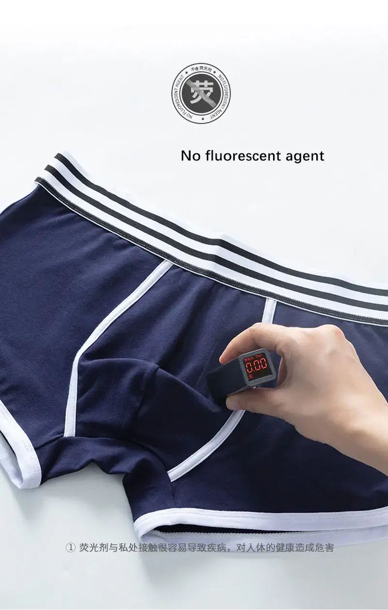 Men Soft Underpants Trunks Cotton High Quality Underwear U Convex Pouch Panties Cueca Mid Waist Breathable Boxer Shorts Homme — image 3