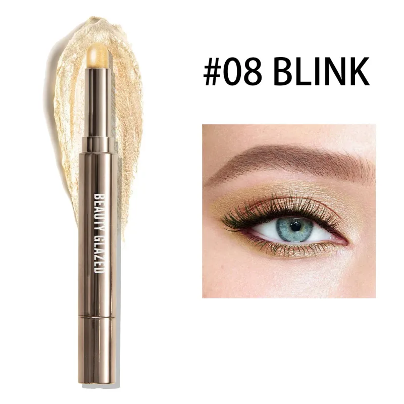 10 Color Double Ended Eye Shadow Stick With Sponge Brush Pearlescent Lasting Eyeshadow Pen Contouring Portable Makeup Cosmetics — image 10
