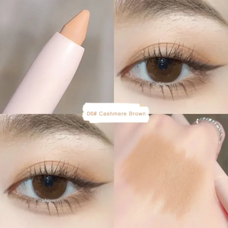 Eye Shadow Lying Silkworm Highlighter Pen Korean Eyes Makeup Matte White Pearl High-gloss Brightening Glitter Eyeshadow Stick — image 8