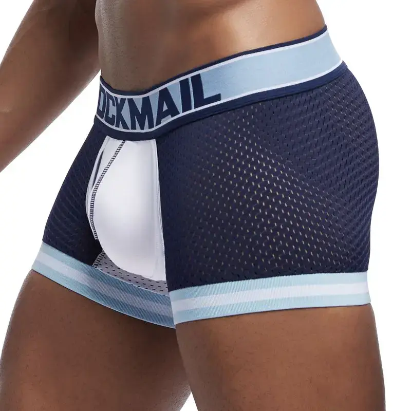 남자 팬티 Boxershorts 메쉬 나일론 남자 복서 남성 통기성 속옷 남자 팬티 복서 빠른 건조 스포츠 피트니스 — image 24