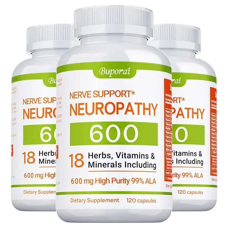 Neuropathy Support Supplement 600mg - Supports The Nervous System Relieves Stress Promotes Brain Function and Boosts Energy — image 11