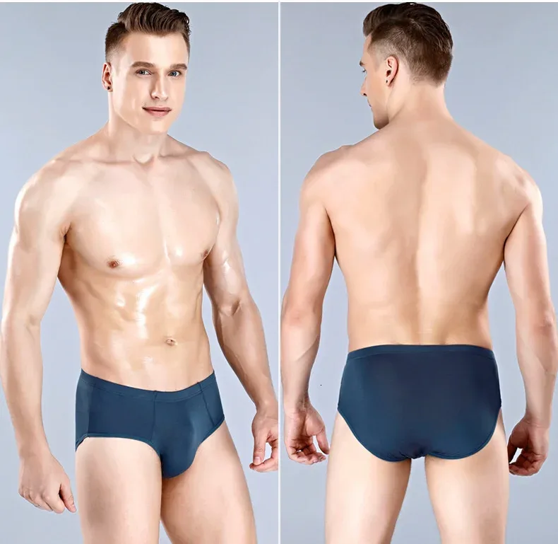 3 Packs Set Plus Size Solid Breathable Men Briefs Sexy Bamboo Fiber Hot Man Undrewear Black Sexy Male Panties New 5XL 6XL 2024 — image 14