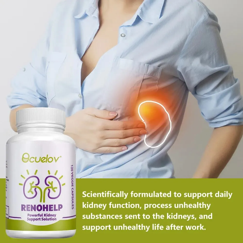 Natural Kidney Support Supplement - Supports Kidney Health and Cleanse Repairs Damage & Normal Function 120 Capsules — image 2