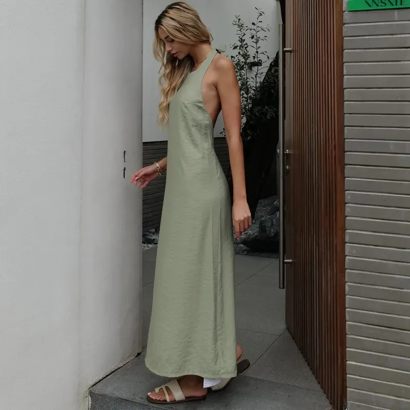 2024 Summer Women Backless Elegant Dress — image 8