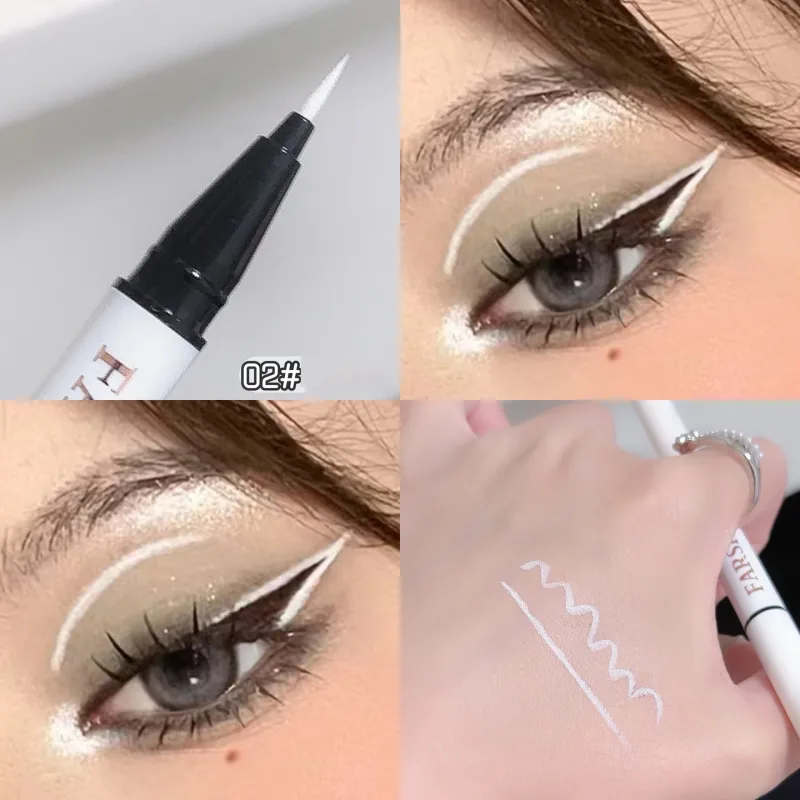 Αδιάβροχο στυλό ματιών 12 χρωμάτων Ultra-fine Tip Liquid eyeliner μακράς διαρκείας Eye Liner Quick-Dry Πολύχρωμο μακιγιάζ για Cosplay