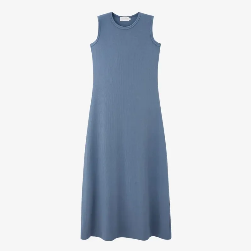 AS 2025 summer ribbing closed-fit wrap tops + Aline dress high Stretch matching sets