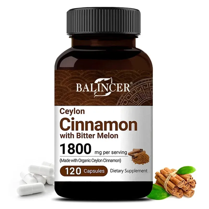 Balincer Ceylon Cinnamon - Promotes Metabolism Helps Cardiovascular and Gastrointestinal Health Antioxidant - 120 Capsules — image 1
