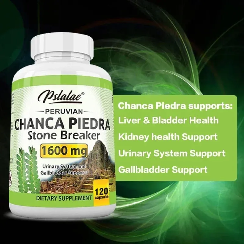 Chanca Piedra Capsules 1600mg - Urinary Tract Support Non-GMO Supplement Kidney Stone CrushingSupplement — image 5