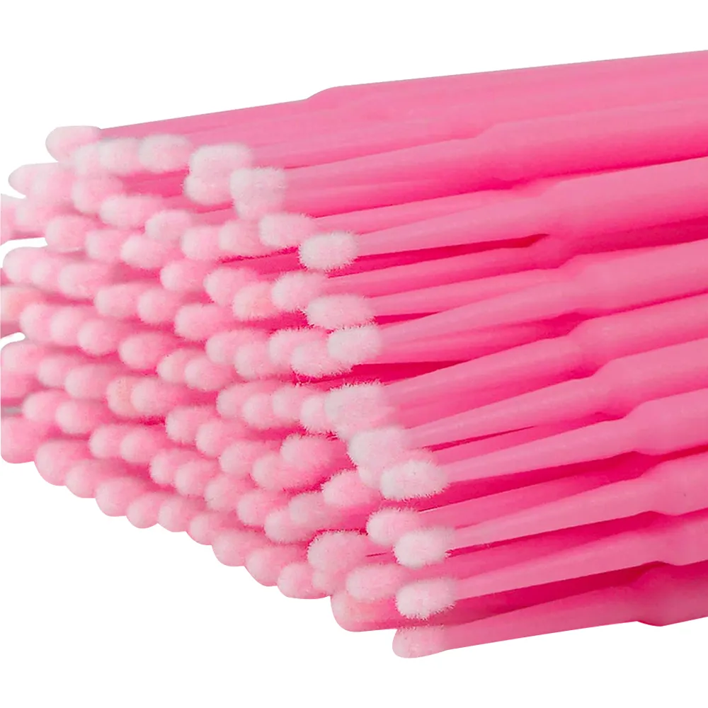 100PCS Micro Swab Applicator Eyelash Cleaning Brush Lash Extension Micro Brushes Cotton Swab Individual Eyelashes Removing Tool — image 4