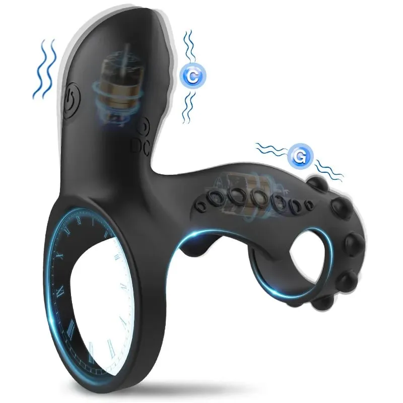 Adult Supplies Vibrating Cock Ring Clitoral Stimulation Vibrator Penis Ring G Spot Delayed Ejaculation Sex Toys for Men Couple — image 1