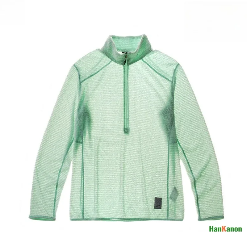 Sweatshirt met opstaande kraag en halve rits voor heren Veelzijdige luchtfleece-basislaag voor buiten kamperen wandelen fietsen — image 10