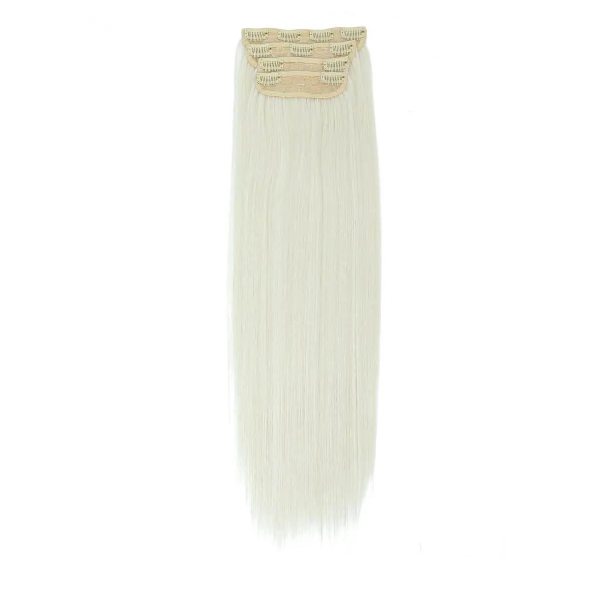 Magicae 24Inch 200G Straight Clip in Hair Extensions Blond 27/613 Ombre Brown 4Pcs/Pack Natural Bio Human-Like High Temperature