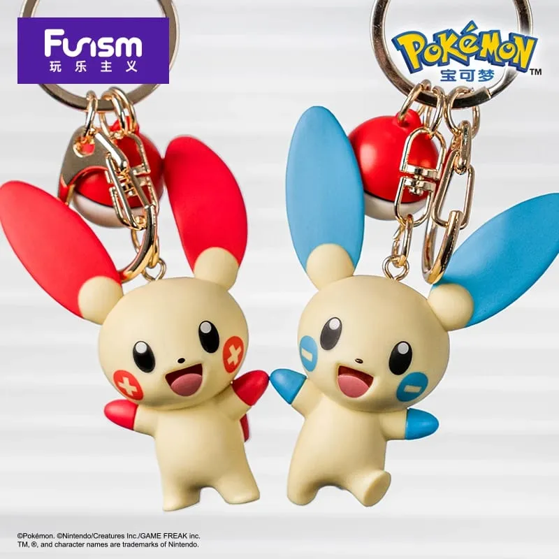Pokemon Anime Figures Pikachu Gengar Meowth Keychain Car Key School Bags Backpack Decoration Desktop Decoration Toy Gift — image 6