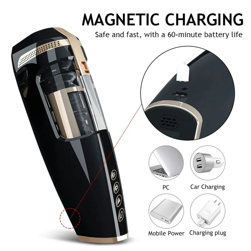 Masturbateur mâle à poussée automatique pénis gland Stimulation Masturbation tasse électrique poche chatte Stroker jouet jouets sexuels pour hommes