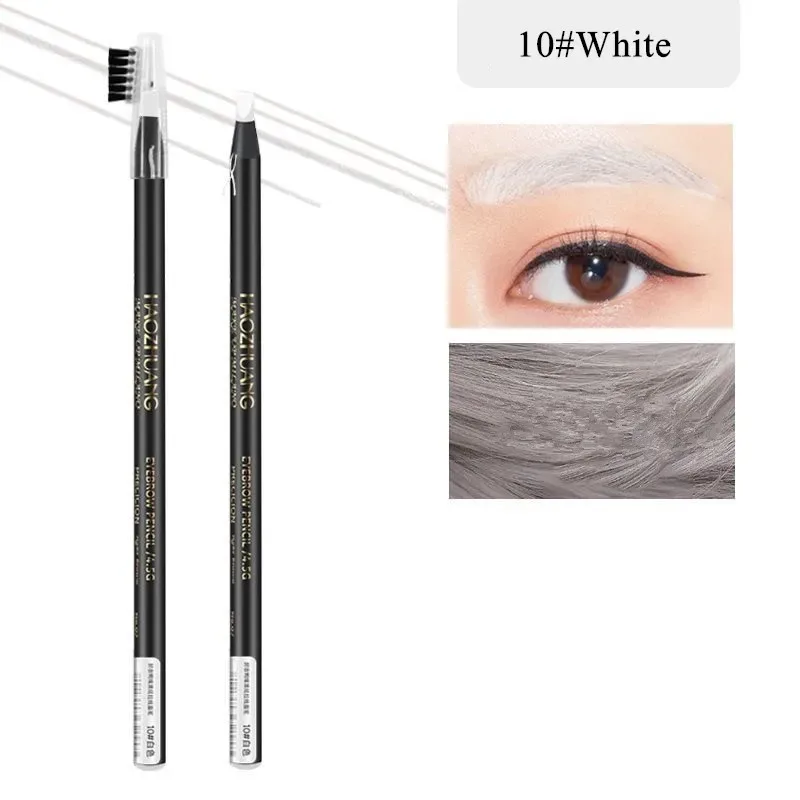 Hard Microblading Eyebrow Pen Natural Wild Brows Eye Brow Definer Enhancers Pencil Waterproof Long Lasting — image 12