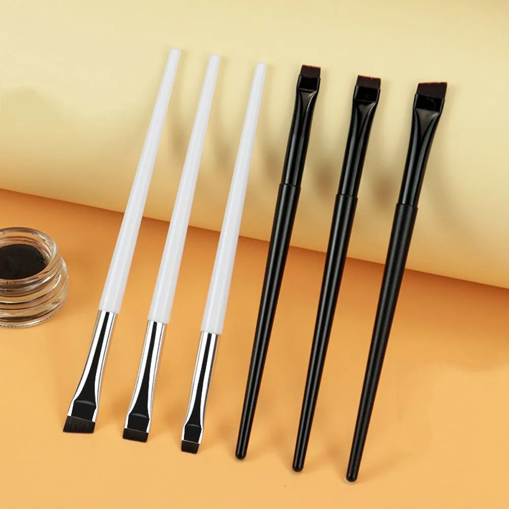Up Tool Oblique Cosmetics Brush Beauty Blade Makeup Brushes Liner Brow Brush Angled Fine Eyeliner Brushes Flat Eyebrow Brush — image 1